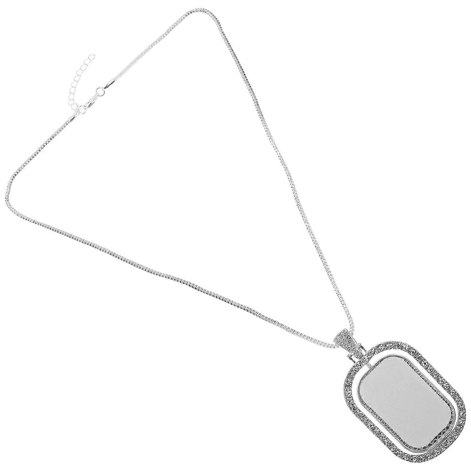 Sublimation Necklaces Rectangular Necklace for Decor Sublimation Blank Pendant