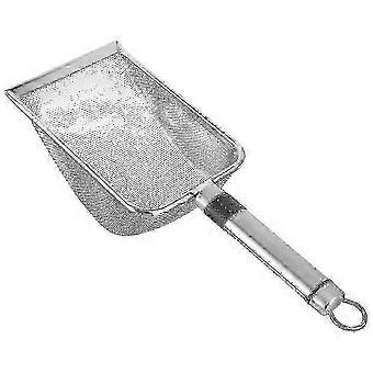 Stainless Steel Cat Litter Scoop with Efficient Sand Sifting, Wear and Break Resistance, Comfort Grip - Cat Litter Cleaning Tool, 1 Piece