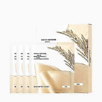 Rice 70 Glow Collageenmasker, Nachtmasker voor de Glazen Huid, Collageen Gezichtsrijstmasker, Hydraterende Glow, Poriën Minimaliserend, Verstevigend, Elastisch