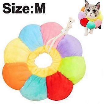 Dog Cone Collar Pet E-Collar Elizabethan Collars Recovery Pet Cone for Cats and Small Dogs Breathable Soft Edge and Easy to Clean, M, color