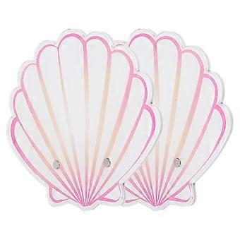 Acrylic Eyelash Tool Pallet for Eyelash Extension with 2Pcs Shell Shaped Pads