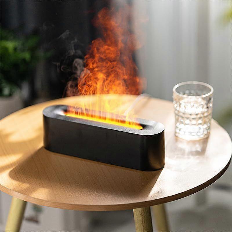 Flame Essential Oil Diffuser, Anpress Aromatherapy Diffusers Humidifier with 7 Colors Light Timer Waterless Auto Shut-Off Air Humidifier Scent Diffuse
