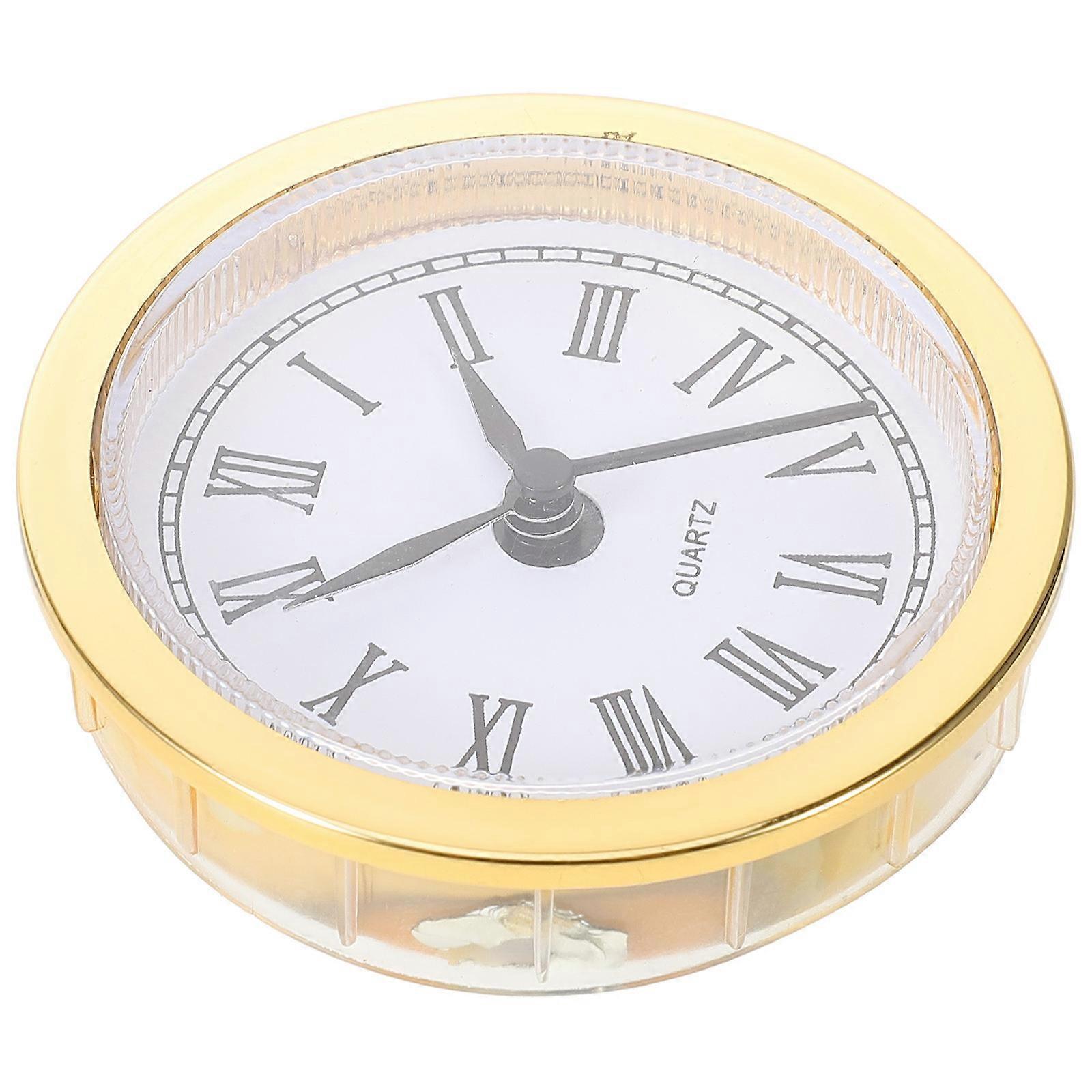 Replacement Clock Insert Round Clock Head Small Clock Head Roman Number Clock Insert No Battery Multi