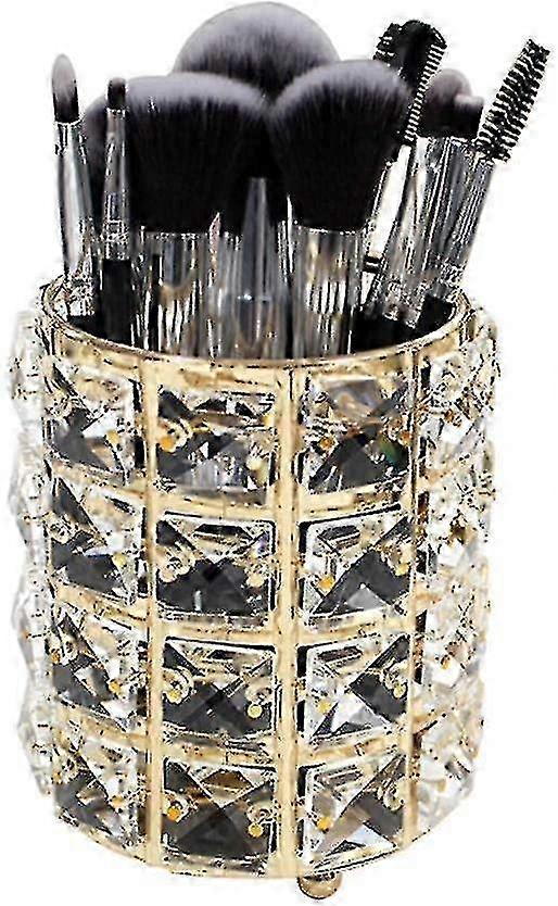 1 Pack Crystal Makeup Brush Holder Multifunctional Storage Box