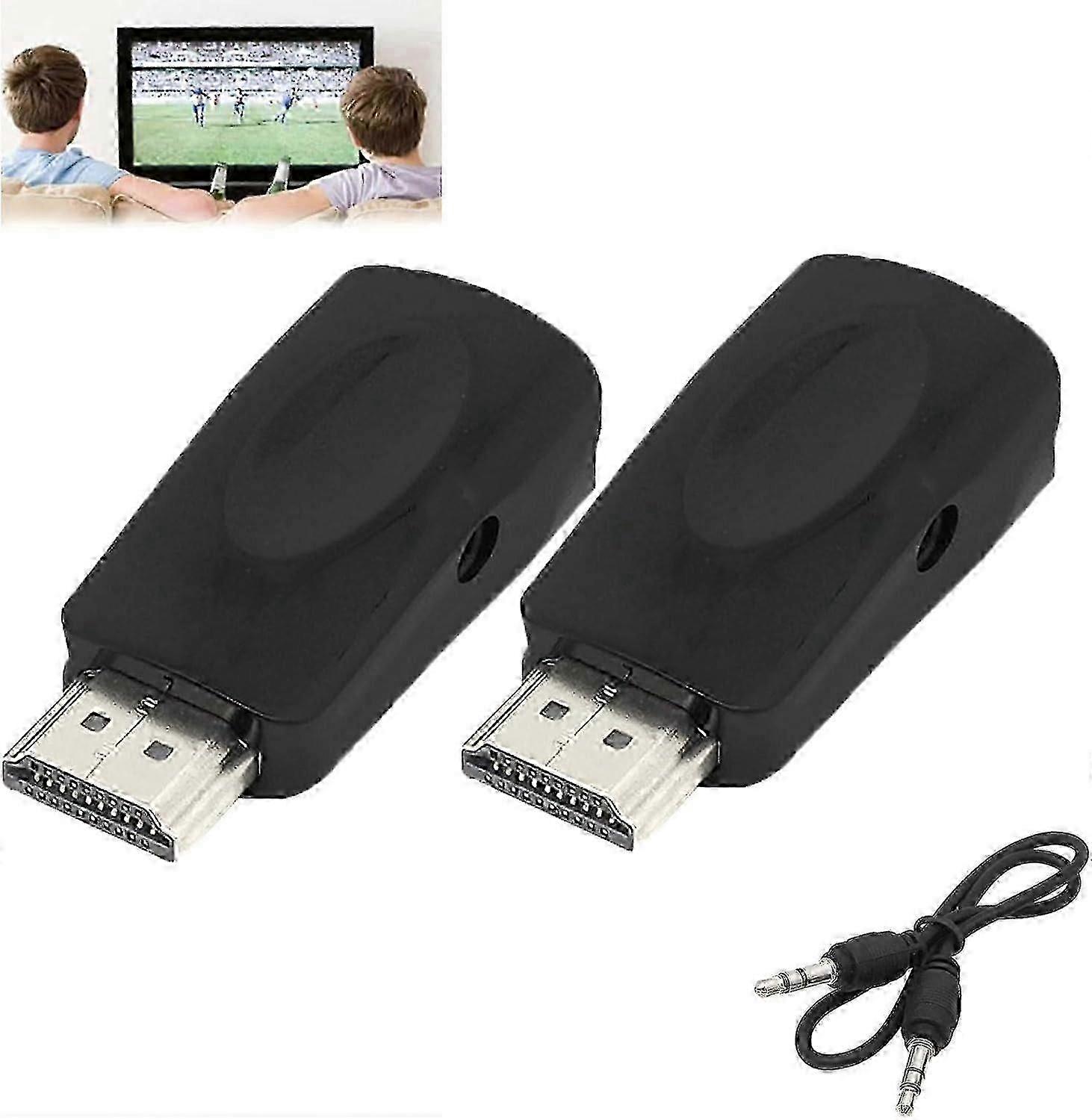 Tv streaming device, hdmi converter wireless display adapter,2pcs black [MI]