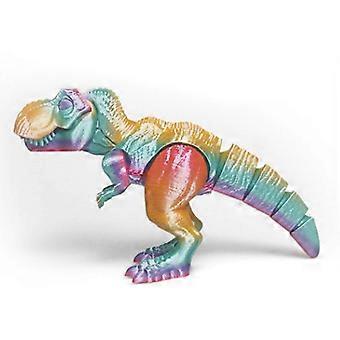 Stoisko z zabawkami dla dzieci w kształcie dinozaura tyranozaura, drukowane w 3D, wielokolorowy, bezpłatny, dekoracyjny model stawu