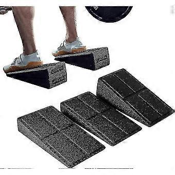 Squat Wedge Block Justerbar skridsikker Squat Ramp Deadlift Wedge Calf Stretcher Skrå Board Til Squat Og Dødløft