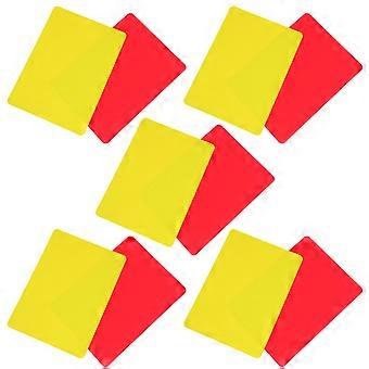 Red Yellow Soccer Cards Set for Football Referee 50Pcs Professional Use