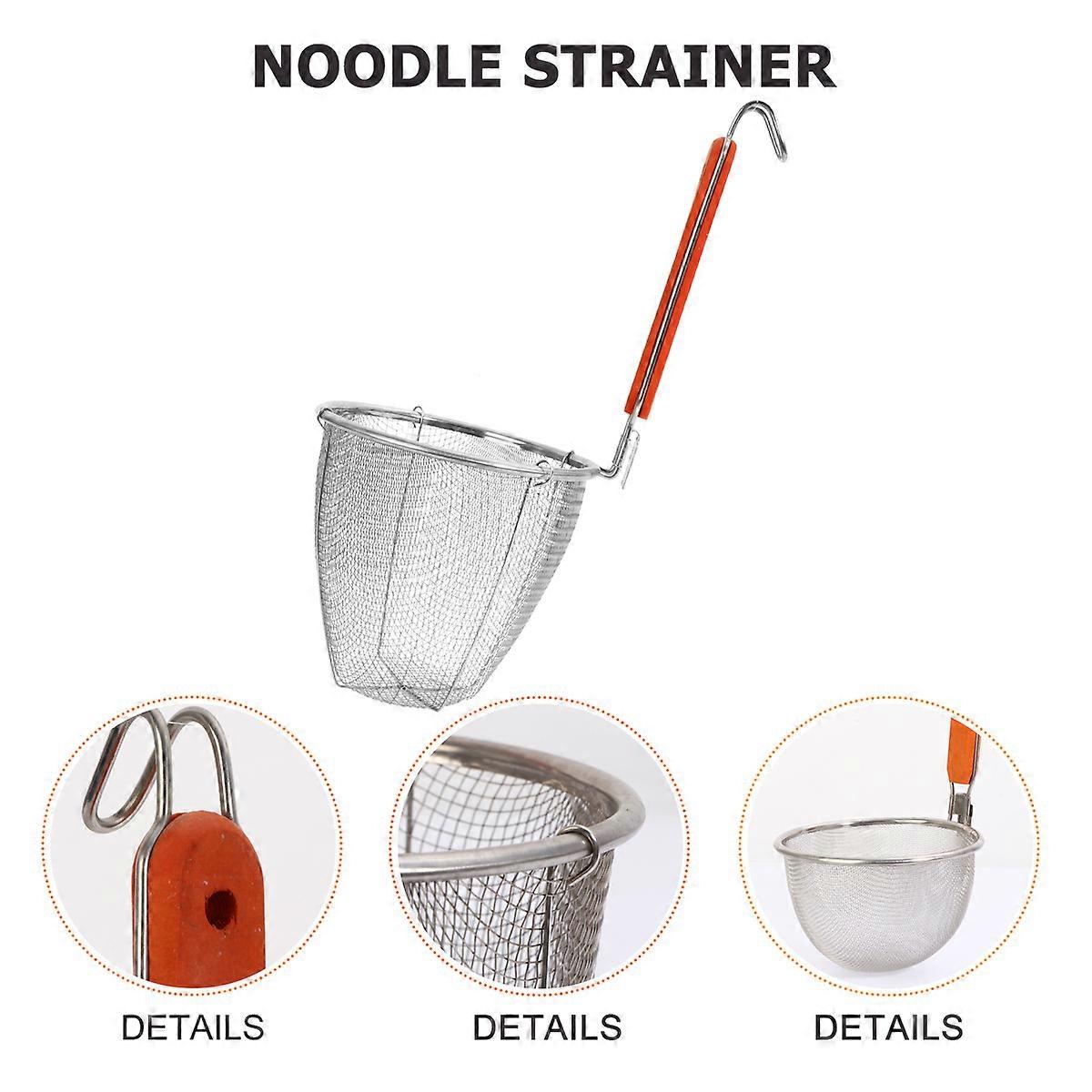 Stainless Steel Dumpling Noodle Strainer for Kitchen Use 2Pcs Multi-Functional Colander