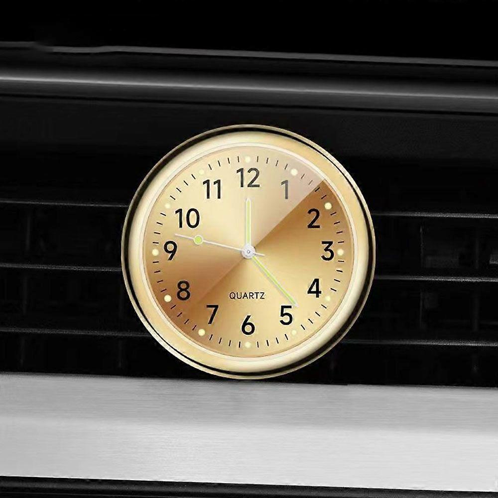 Car clock Quartz clock GOLD Gold