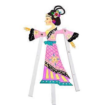 Chinese Shadow Puppetry Toy for Kids Playing 4Pcs Educational DIY Set