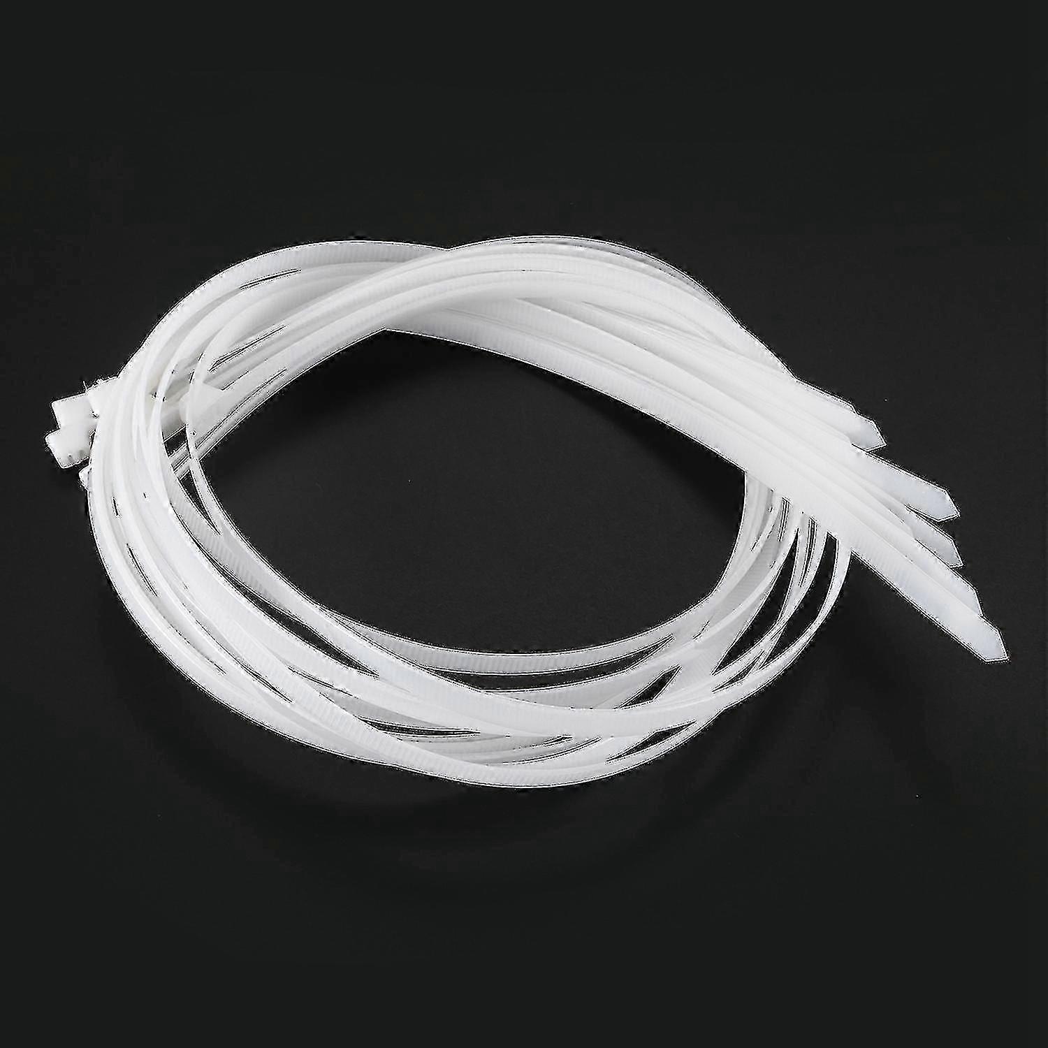 100Pcs Extra Long 76cm Cable Ties | White Zip Wraps