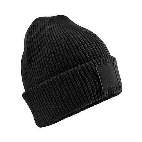 Beechfield Childrens/Kids Tonal Patch Cuffed Beanie