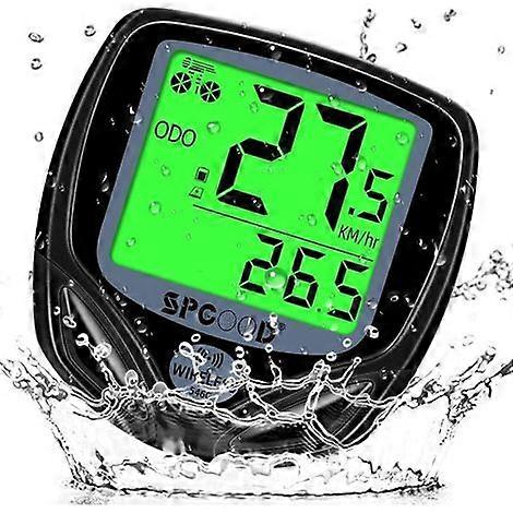 Wireless Bicycle Computer. 19 Functions. IP54 Waterproof with Backlit Display. Bicycle Speedometer. Automatic Start/Stop Bicycle Speedometer. Wireless