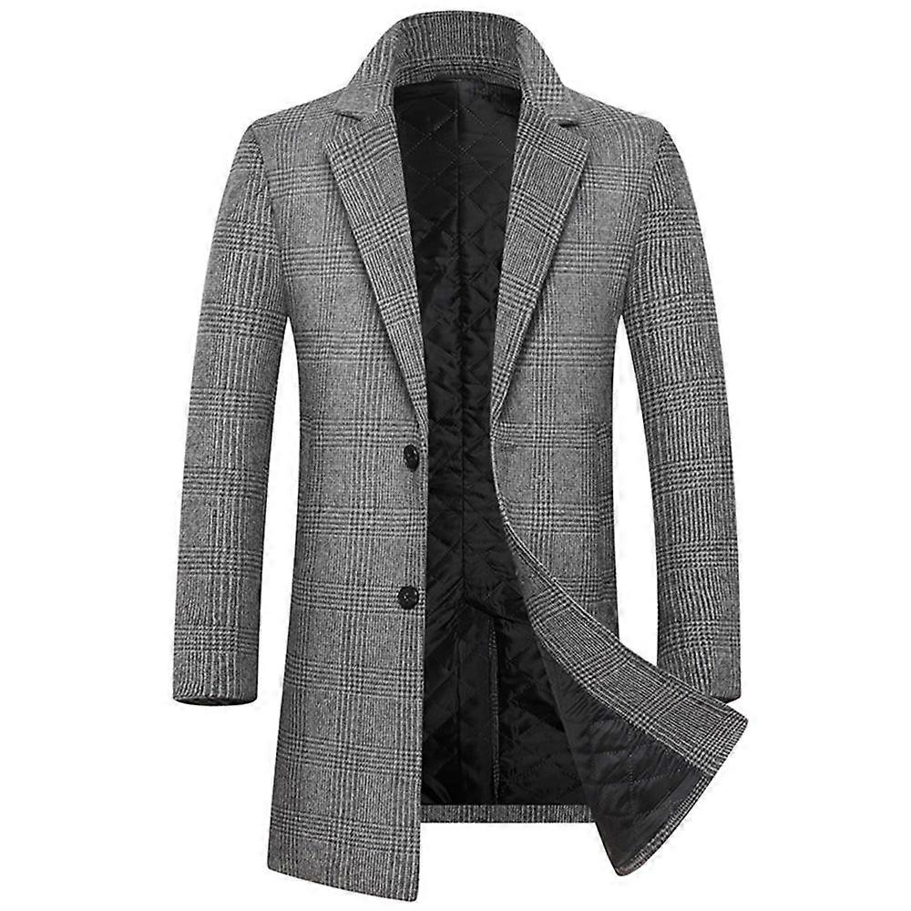 Classic Windproof Wool-Blend Overcoat