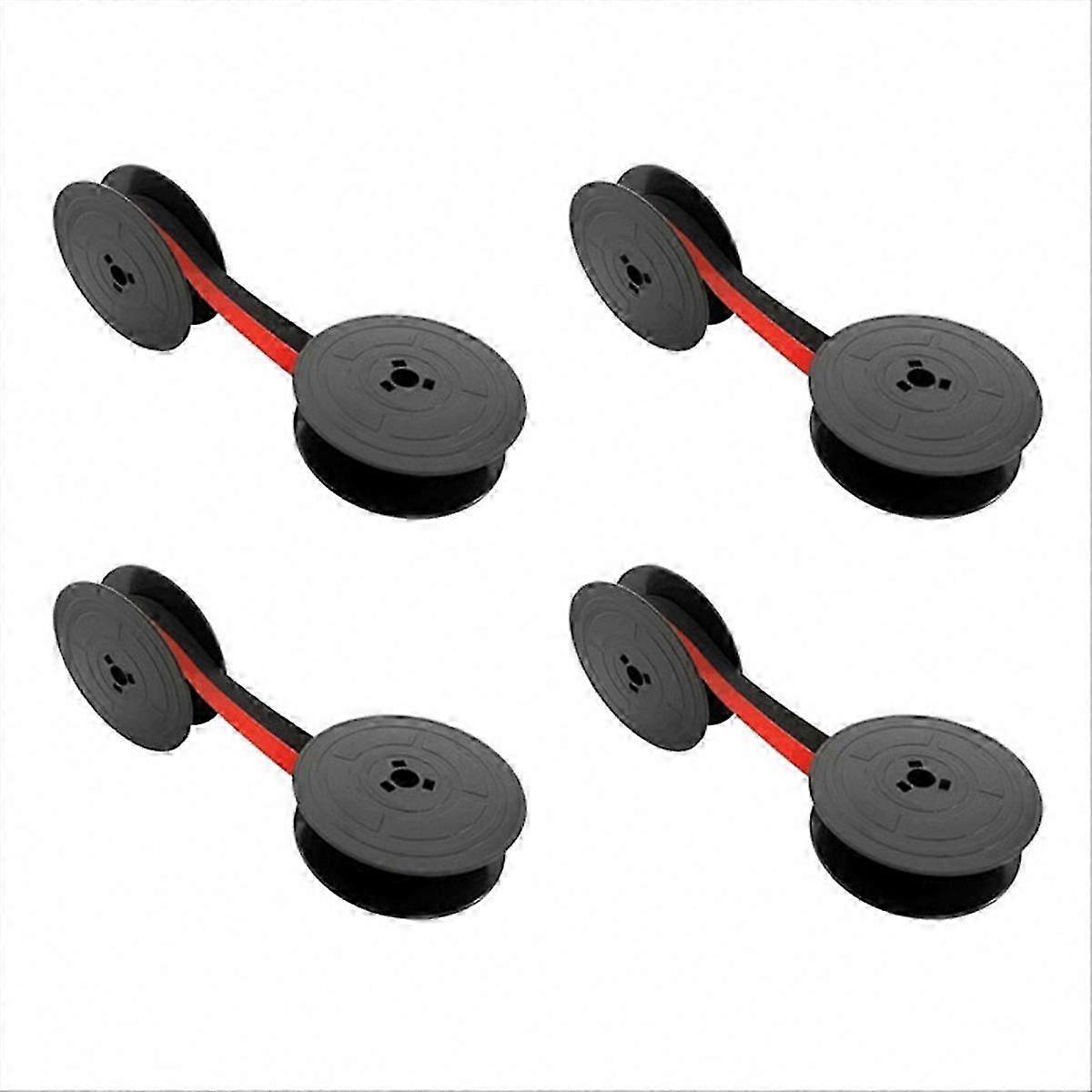 Typewriter Ribbon, 4 Pcs GR4 (Black & Red)
