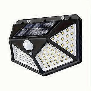 100LED Black Solar Wall Light
