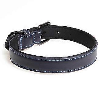 Genuine Leather Dog Collar Zinc Alloy Buckle