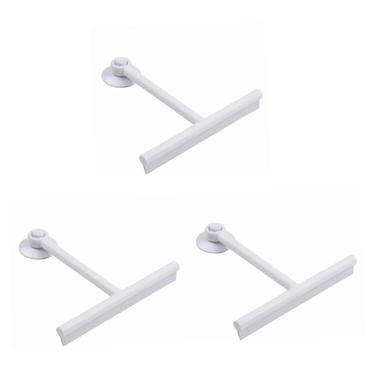 Window and Shower Squeegee Set 3 Pack with Suction Cup Storage, Rust Durable MultiSurface Cleaner
