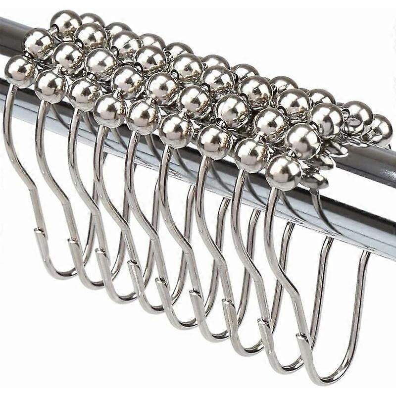 Chic Rust-Proof Double-Layer Shower Curtain Hooks