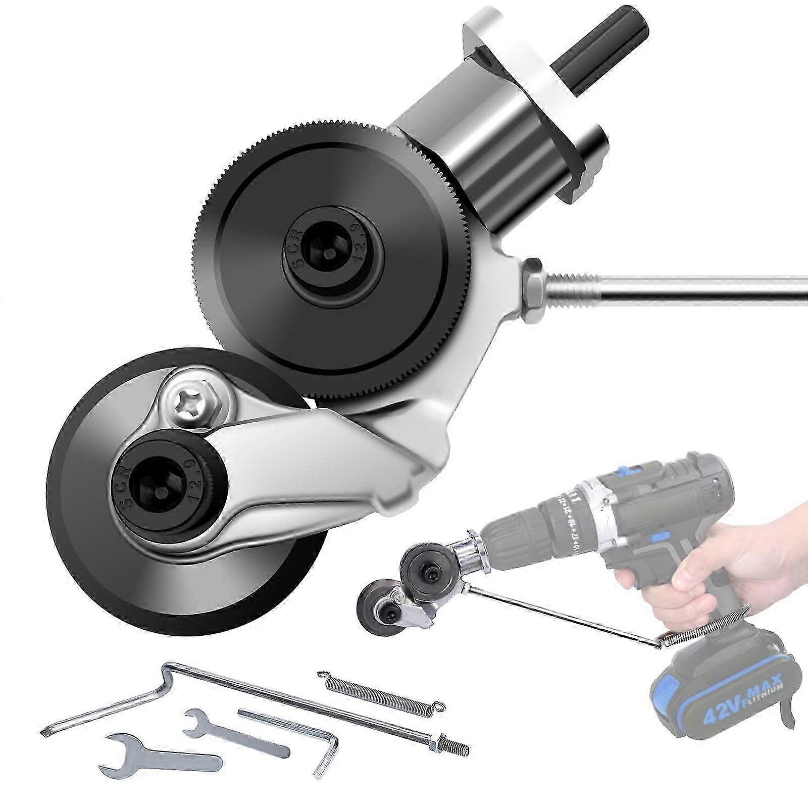 Drill-Mounted Sheet Metal Nibbler
