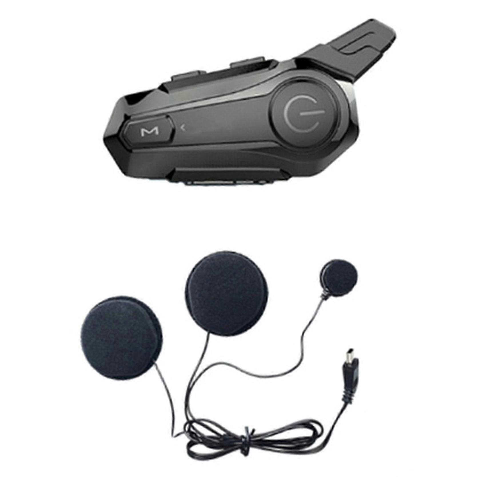 Motorcycle Bluetooth Helmet Intercom Universal Pairing Waterproof Headset with CNC Noise Reduction DS