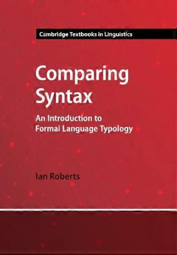 Comparing Syntax An Introduction to Formal Language Typology