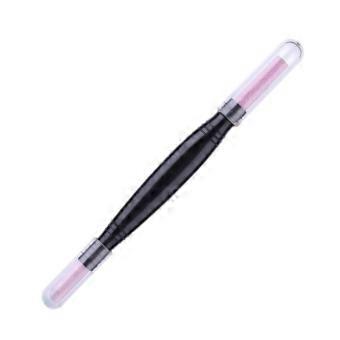 Double Nail Cuticle Remover Pusher Head Quartz Scrubs Stone Pen Stick Grits Manicure Polish Pedicure