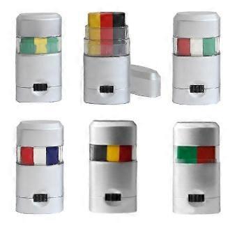 R10 2pc Cheer Flags Face Body Painted Stick Colorful Game Fan Painting Pen Colored Paint Cheering For The European Cup