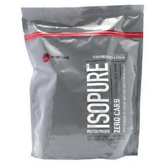 Isopure Protein Powder Zero Carb Whey Isolate Strawberries And Cream, 1 Lbs (Pack of 1)