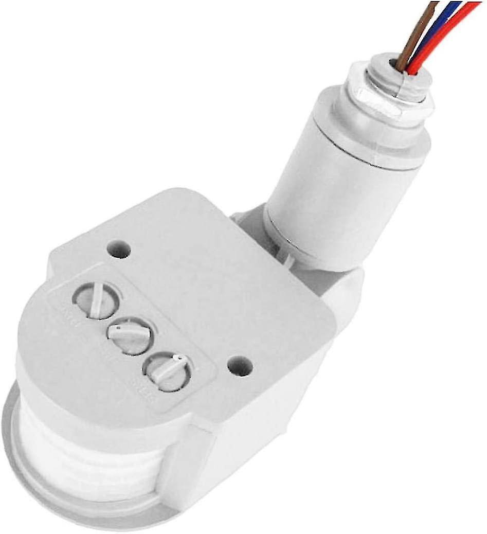 Motion Sensor 250v Motion Detector Automatic Infrared Pir Sensor 180 Degree Rotating Outdoor Timer Light Switch Gray