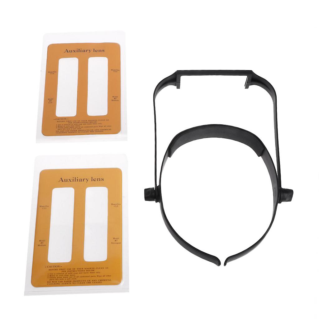 Portable Headband Magnifier Replaceable Lens Loupe Magnifying Glass Practical