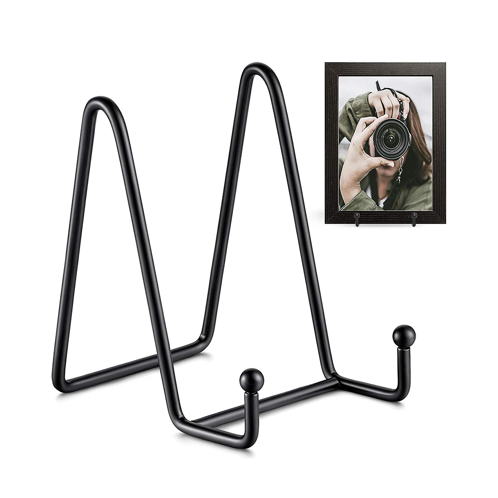 Svart ramplatta displayställ elegant modern designstativ