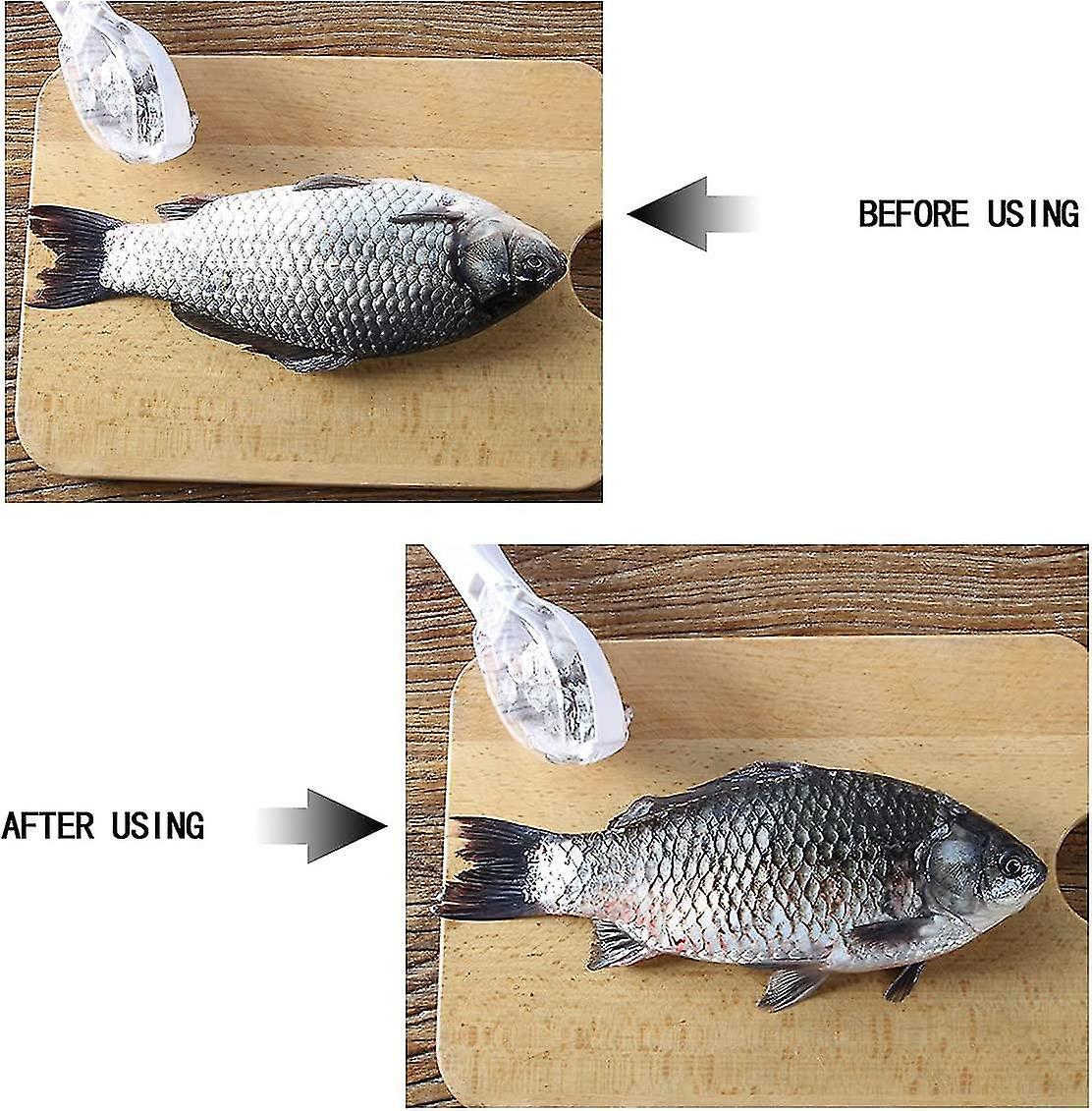 Fish Skin Scaler Plastic Scale Scraper Plastic Fish Multifunctional