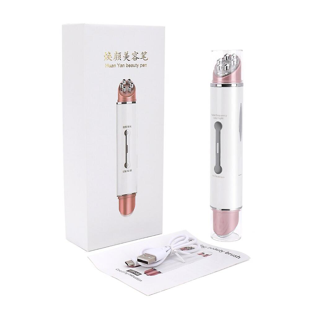 Eye Massage Wand Eye Bag Dark Circle Puffiness Wrinkle Remover Led Photon Massage Ems Radio Frequency Electric Face Eye Massager