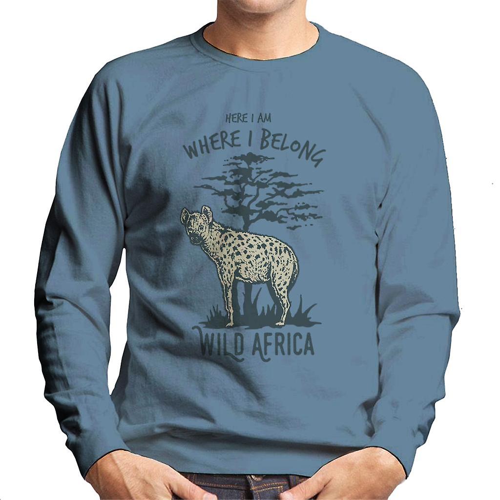 Hyæne vilde Afrika mænds Sweatshirt
