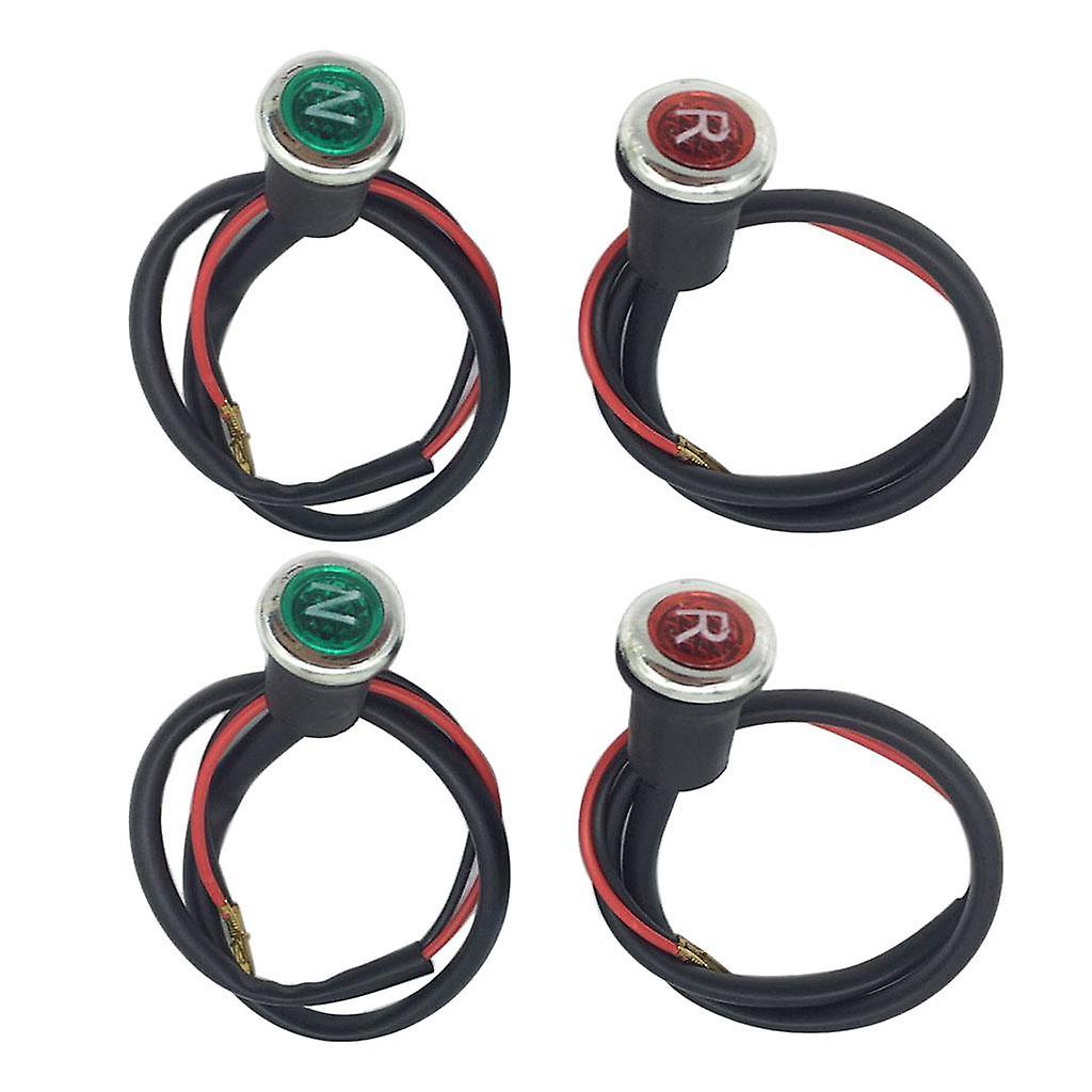 2pack 12V Indicator de lumină de marșarier neutru N / R pentru motocicletă ATV de 110cc 125cc
