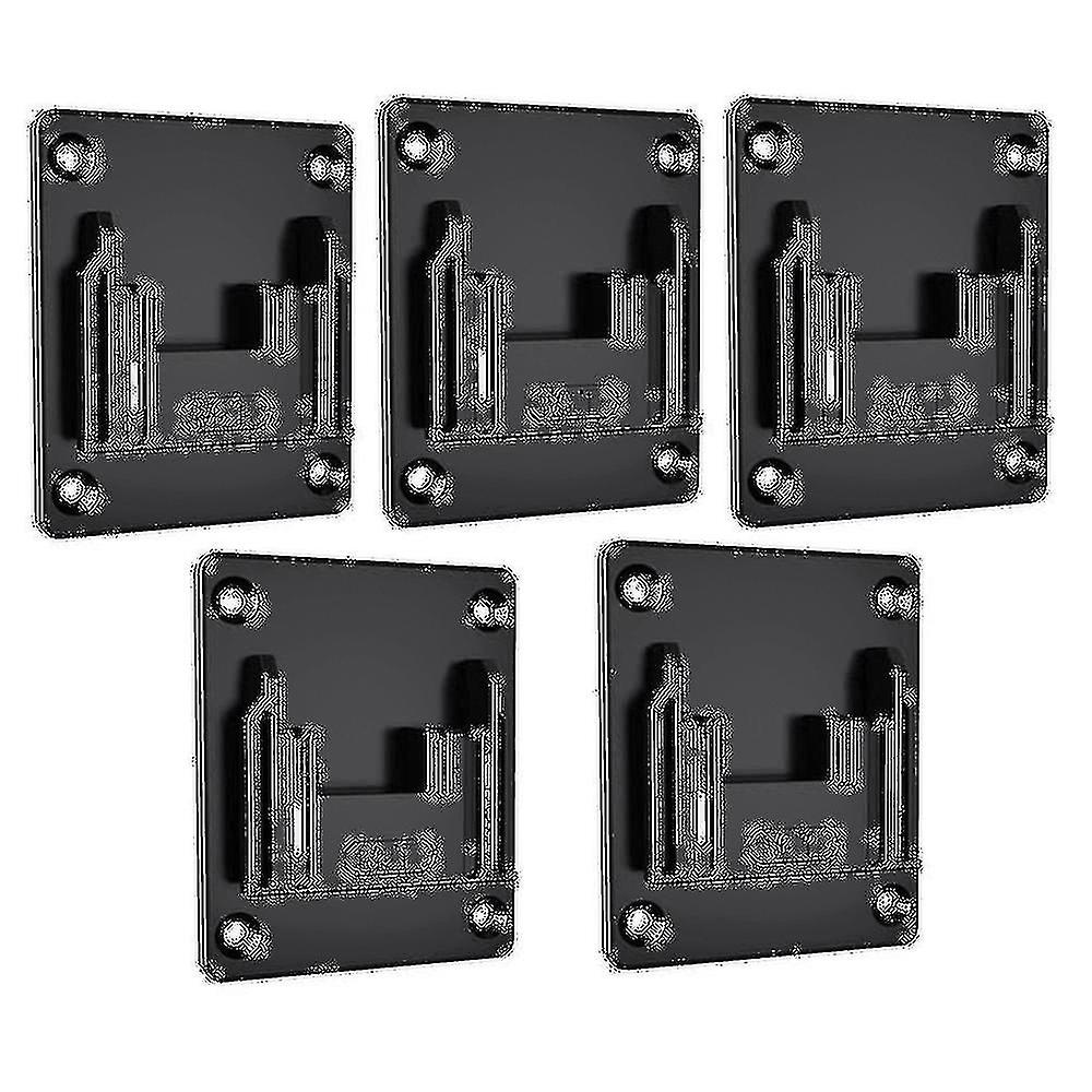 5pcs Wall Mount Machine Storage Rack Electric Tool Holder Bracket Fixing Devices Fit For Tool Base
