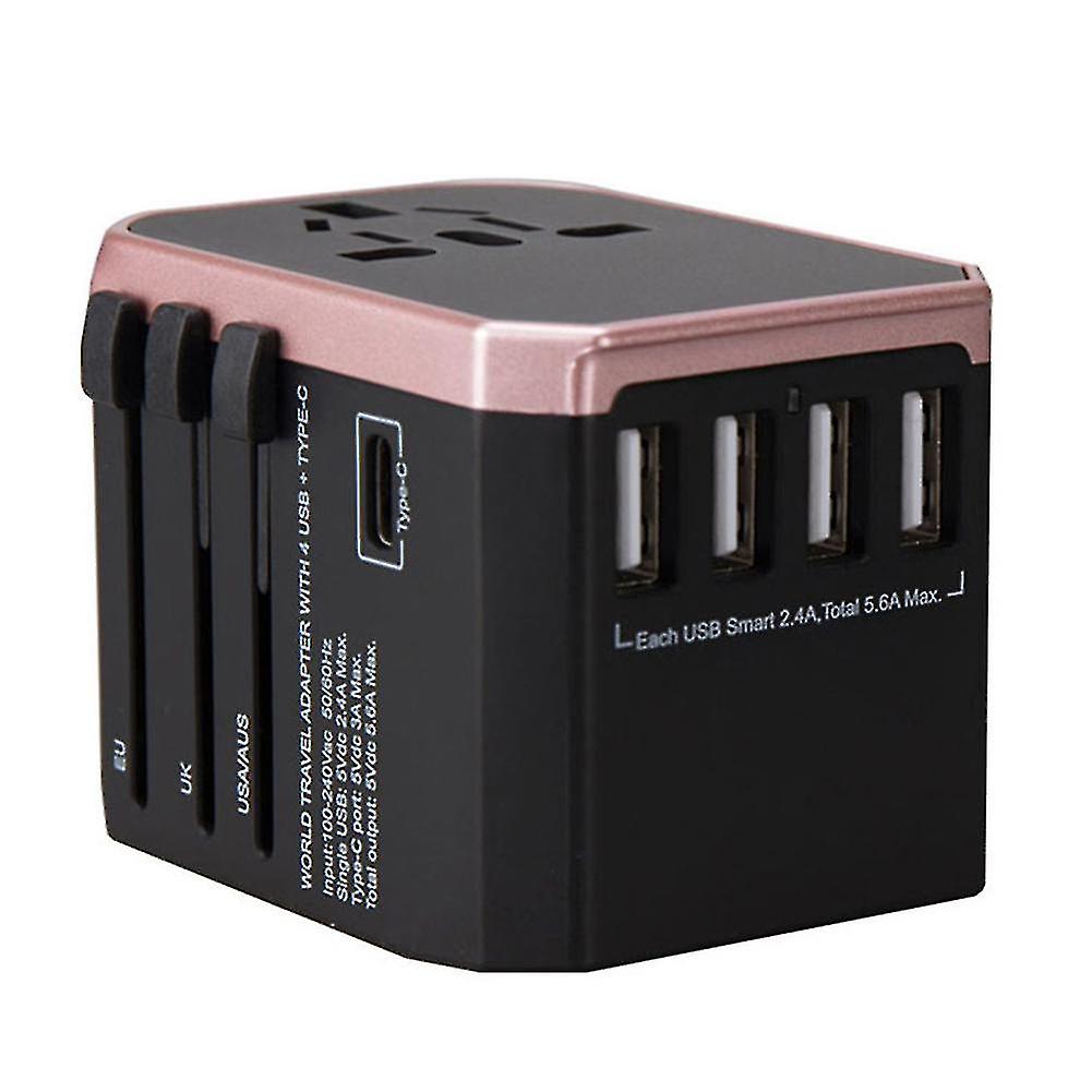 Universal Multi-plug Adapter Charger 4usb Conversion Plug Abroad Conversion Socket Converter