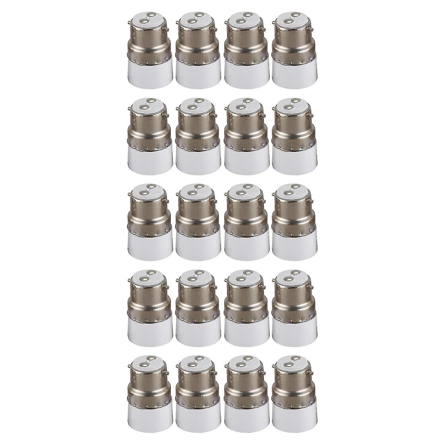 Ac 220v B22 To E14 Base Socket Light Lamp Bulb Adapter Holder 12pcs