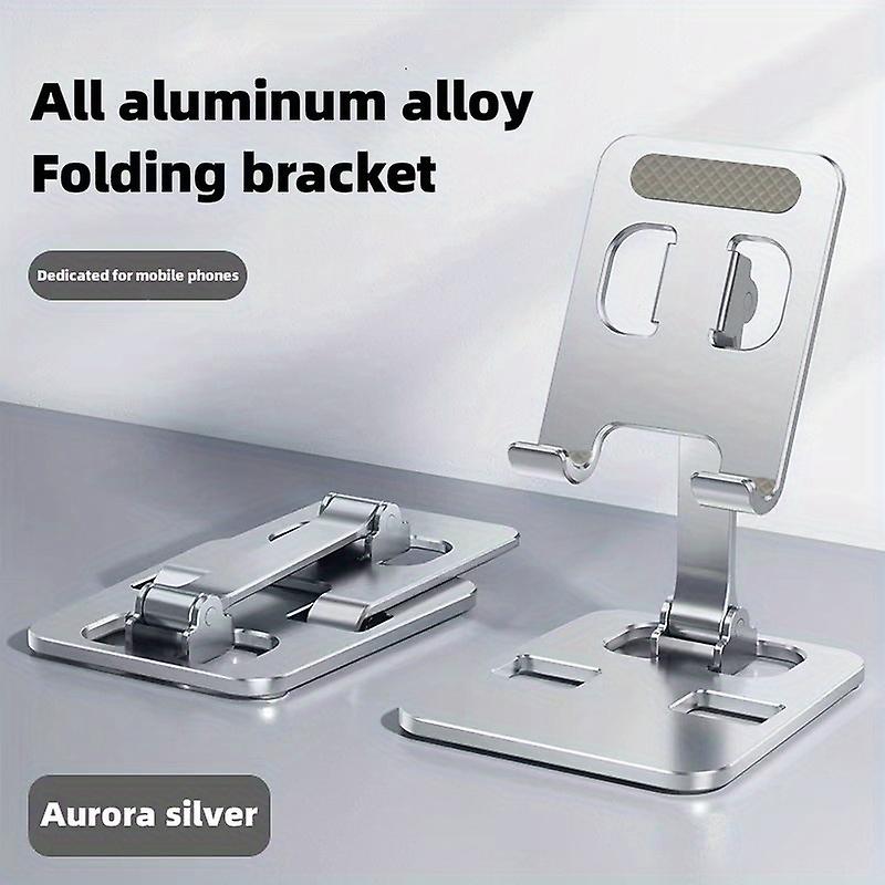 All Metal Foldable Lifting Mobile Phone Holder Lazy Desktop Holder Mobile Phone Tablet Universal Holder Multi Angle Adjustable Mobile Phone Holder Chi