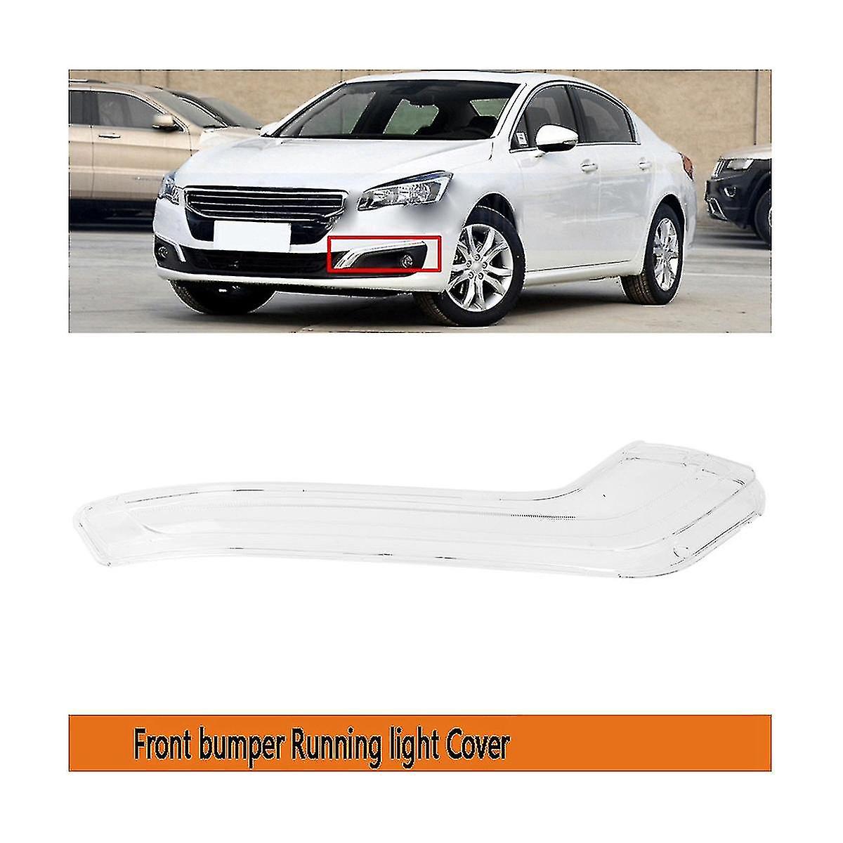 Left Front Bumper Fog Light Cover Transparent Running Light Cover Drl Light Shade Lens For 508 2015
