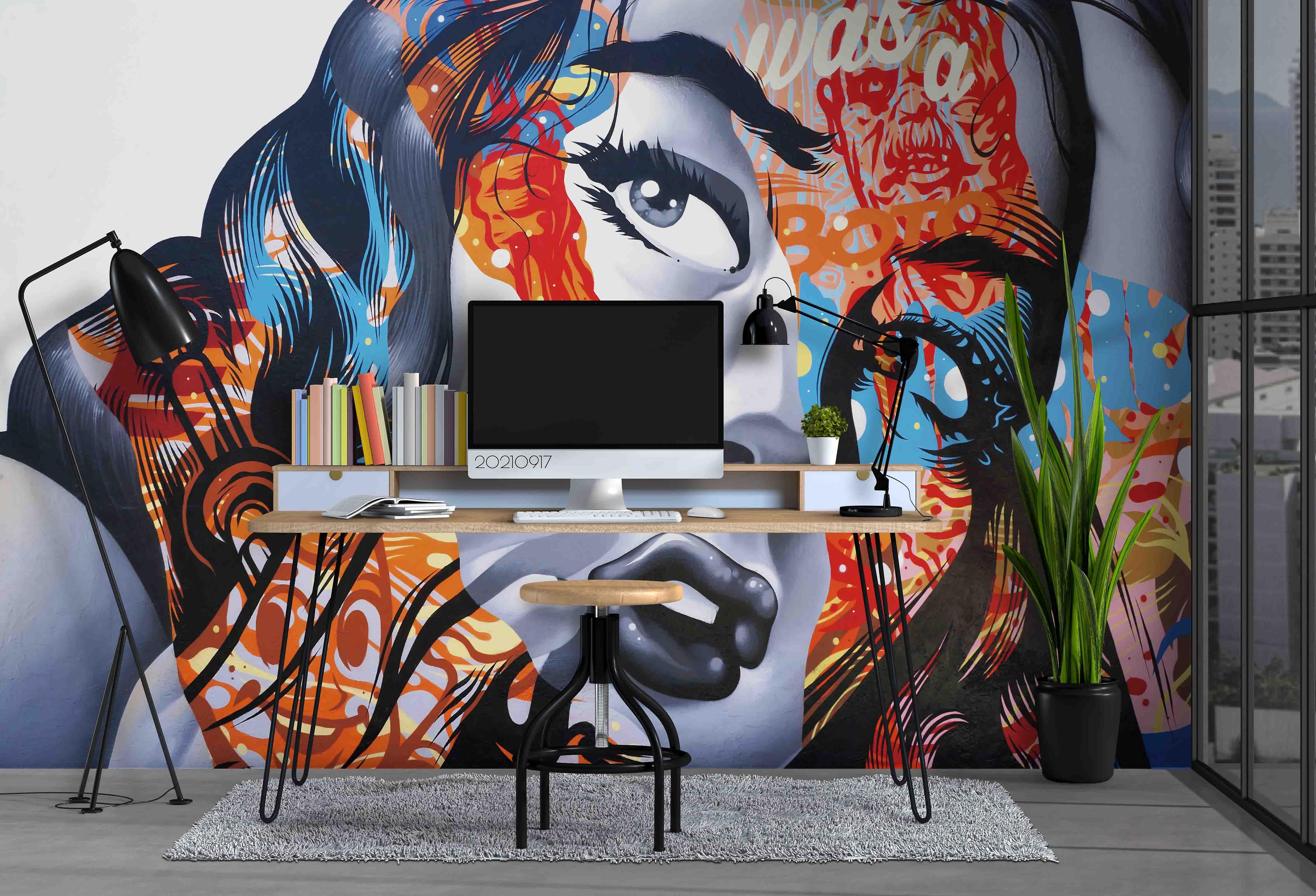 3D Art Girl 361 Wall Murals