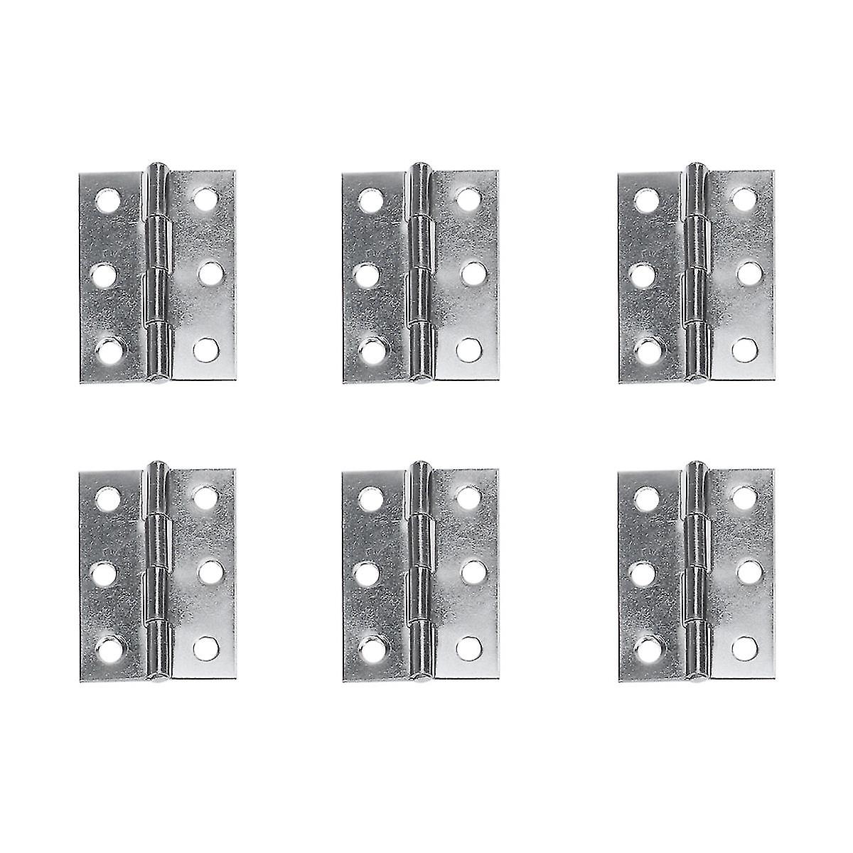 10 Pcs Silver Accessories Self Closing Cabinet Hinges Flat Door Hinge Drawer Hinges Cupboard Hinges