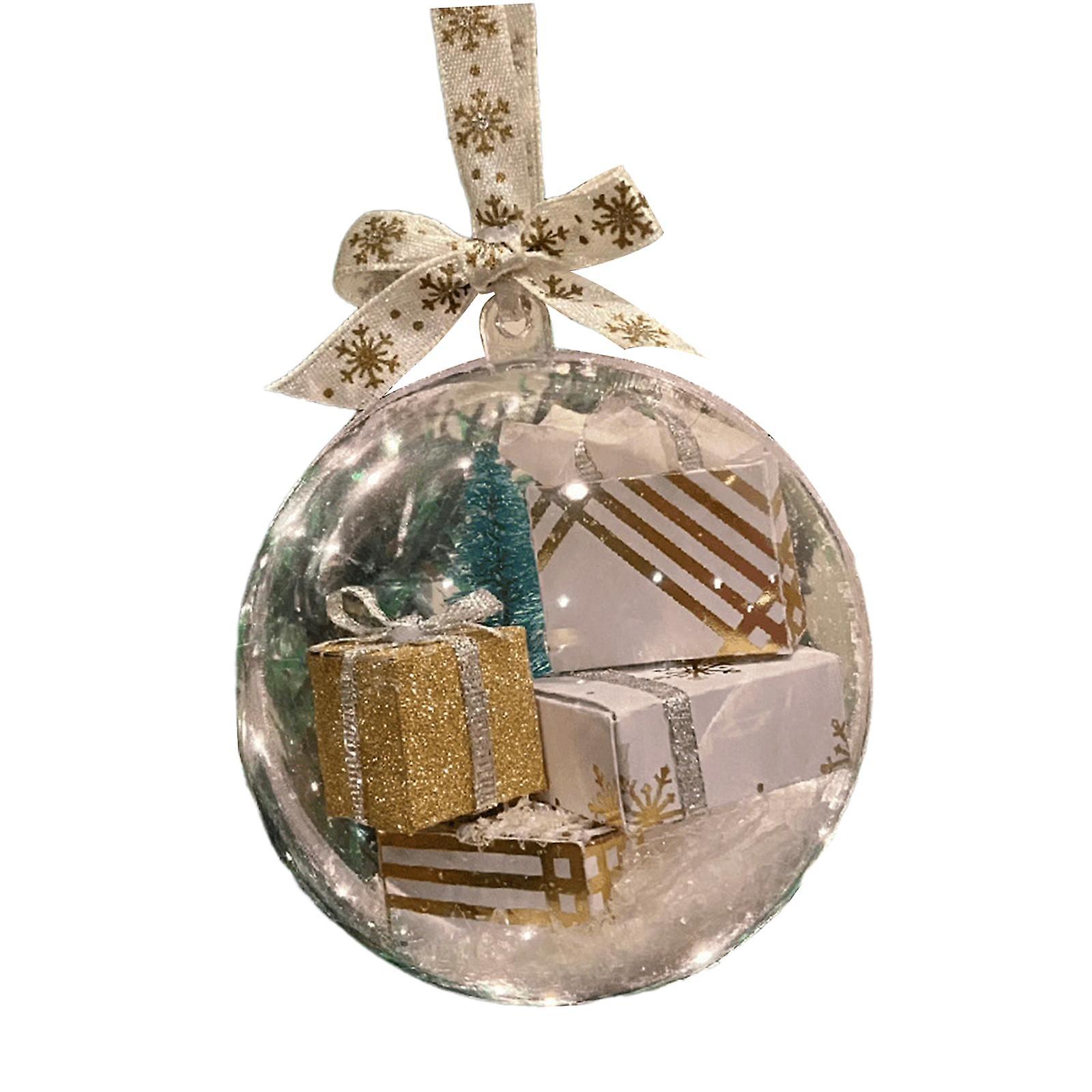 Christmas Tree Ball Shatterproof Hanging Ball for Xmas Tree New Year Holiday Style A