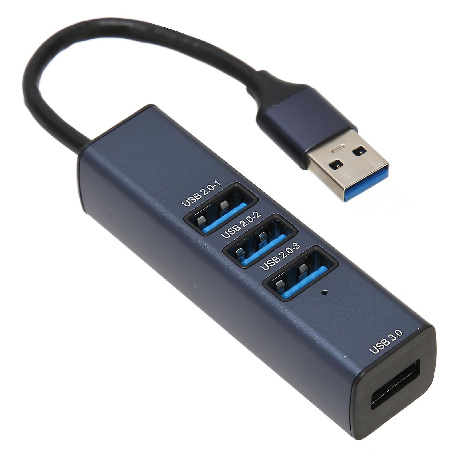 4 Port USB Hub 5Gbps Hot Swappable USB Multiport Adapter with Storage Hole for Laptop PC Flash Drive for XBOX for PS4 for PS5