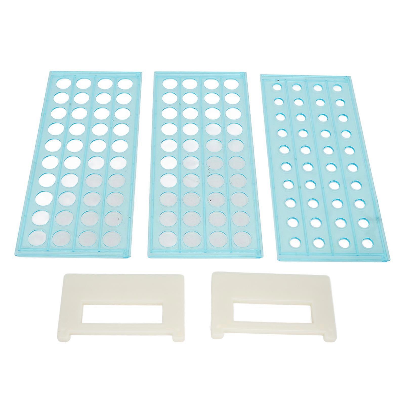40 Slots Roller Bottles Holder DIY Vertical Display Simple Installation Acrylic Lipstick Display Holder for Spray Bottles