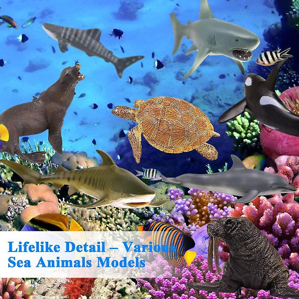 6 pcs/set Mer Jouet Simulation Animaux Bain Jouet Mer Figures Jouet pour Enfants Cadeau