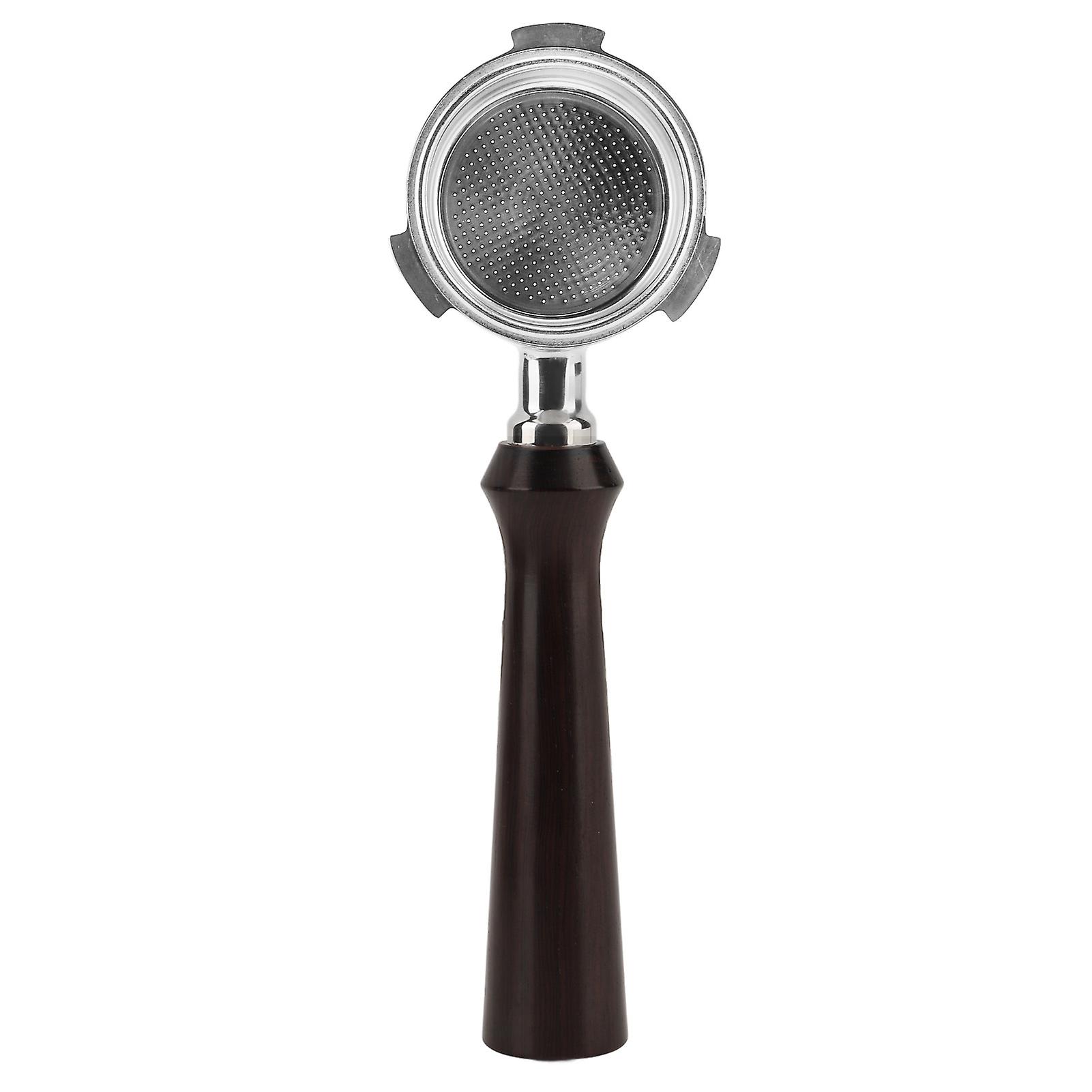 51mm Bottomless Coffee Portafilter 3 Ears Single Layer Portafilter Coffee Machine Bottomless Filter For Delonghi F Sandalwood 