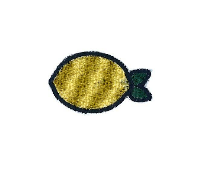 Patch ecusson embroidery thermostick lemon badge silt embroidery